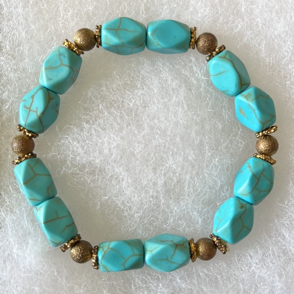 Turquoise beaded bracelet - Picture 2 of 3